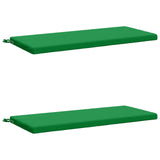 2-Piece Bench Cushions SOEST 2 pcs 100% Polyester Green 949353