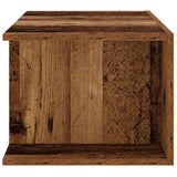 ZNTS TV Cabinet with LED Lights Old Wood 90x39x30 cm Engineered Wood 856325