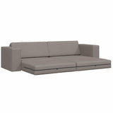 Sofa Bed Taupe 245 x 78 x 77 cm Fabric 4106720