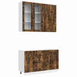 Kitchen Unit PORTO 4 pcs Smoked Oak Engineered Wood 3438350
