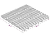 Decking Tile 11 pcs Grey 30 x 30 cm WPC 42046659