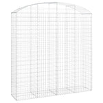 Arched Gabion Basket 200x50x200/220 cm Galvanised Iron 153480