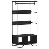 Wardrobe Black 90x50x180 cm Engineered Wood 848669
