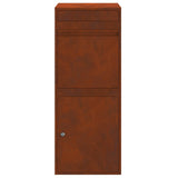 Parcel Drop Box Rusty 41 x 38 x 103 cm Weathering Steel 874939