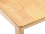 Dining Chair 2 pcs Natural Solid Rubberwood 42020396