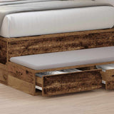 Bed Drawers Old Wood 75 x 36.5 x 16.5 cm Engineered Wood 866969