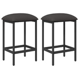 Bar Stool 2 pcs Dark Grey 40 x 32 x 74 cm Engineered Wood 8006172