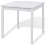 Five Piece Dining Set Pinewood White 242957