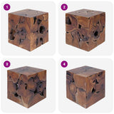 Stools 2 pcs Brown 40x40x45 cm Solid Teak Wood 274355