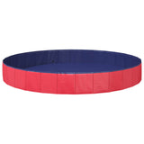 Dog Pool Folding Red 300 x 38 cm Thick PVC 42028263