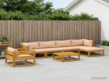 Sofa Set 7 pcs Natural Solid Acacia Wood 3417282