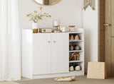 Shoe Storage Cabinet Two Doors w/ Adjustable 4 Shelves Cupboard Footwear Rack Stand Organiser T3398P344244