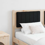 Upholstered Headboard Brown 140 cm Solid Pine Wood 879066