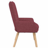 Armchair Wine Red 63 x 67 x 94 cm Fabric 42001827