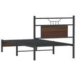 Bed Frame without Mattress Brown Oak 90x190 cm Single Engineered Wood 4106990