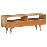 TV Cabinet 110x30x41 cm Solid Wood Mango 352783