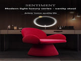 Light luxury makeup stool, bedroom dressing stool, designer ladies' dressing table rotating W6068P520784