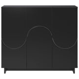 Sideboard Black 85.5 x 31 x 75 cm Engineered Wood 8011541