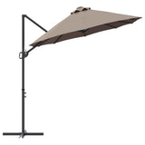 Umbrella Taupe 372 x 198 x 243 cm Polyester and Aluminium 42003378