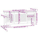 MDF Radiator Cover 205 cm 325554