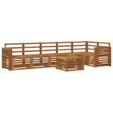 Sectional Sofa Set 7 pcs Natural Solid Acacia Wood 3374934