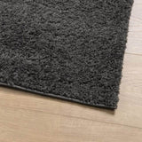 Shaggy Rug PAMPLONA High Pile Modern Anthracite 140x200 cm 375191