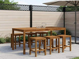 Garden Bar Table Natural 180 x 88.5 x 105 cm Solid Acacia Wood 901262