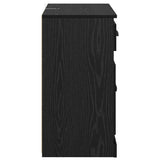 Sideboards 2 pcs Black Oak 70 x 35.5 x 67.5 cm Engineered Wood 3402661