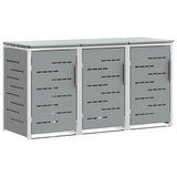 Wheelie Bin Storage Stainless Steel Grey 3422244