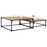 Coffee Table 2 pcs Artisan Oak Engineered Wood 881894