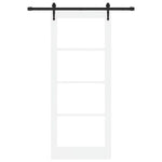 Sliding Door Manual ORKDAL White 86 x 211 cm Wood and metal 3332454