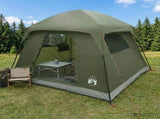 Cabin Tent Olive Green 244 x 213 x 183 cm Polyester and Steel 42029025
