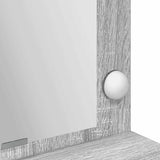 Dressing Table Grey Sonoma 100 x 41 x 135 cm Engineered Wood 865105