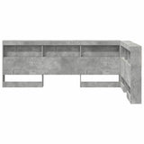 Storage Headboard Concrete Grey 120 cm Engineered Wood 3335480