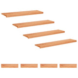 Stair Treads 8 pcs 120 x 30 x 2 cm Varnish Solid Beech Wood 3446291