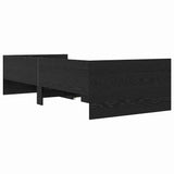 Bed Frame with Drawer Black Oak 90 x 190 cm Solid Pine Wood 3403209