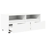 TV Cabinet with Drawer White 100 x 48 x 43 cm Engineered Wood 888927
