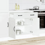 Kitchen Base Cabinet Kalmar White Engineered Wood 853497