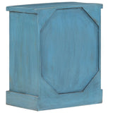 Bedside Table Solid Mango Wood 40x30x50 cm Blue 246150