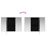 Bathroom Furniture Set 4 pcs Black Oak 3407024