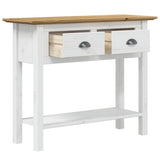 Console Table BODO Brown 90x34.5x73 cm Solid Wood Pine 355072