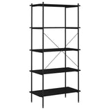 5-Tier Shelving Unit Black 80x40x163 cm 336347