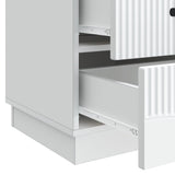Bedside Cabinet White 43 x 41 x 63.5 cm Engineered Wood 895245