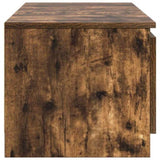 TV Cabinet Smoked Oak 140x40x35.5 cm Engineered Wood 815357