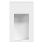 ZNTS Computer Tower Stand with Drawer White 30x44x74 cm 858731