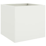 Planters 2 pcs White 42x40x39 cm Steel 841550