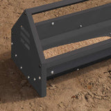Chicken Feeding Trough Black 108 x 20.5 x 20 cm 874612