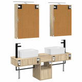 Bathroom Cabinet Set 5 pcs Sonoma Oak 50 x 14.5 x 70 cm 3406321