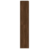 Shoe Cabinet Brown Oak 54x34x183 cm Engineered Wood 815302