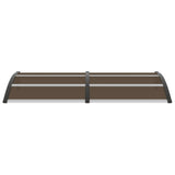 Door Canopy Black Polycarbonate 200x100cm Durable Door Canopy 45635